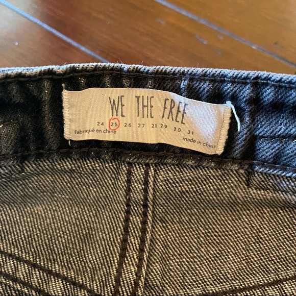 Free People Black Jean Mini Skirt - Picture 7 of 9